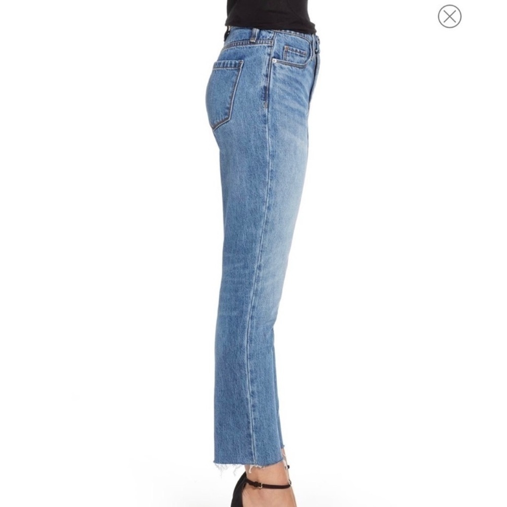 Blank NYC Madison Crop Denim Hi Rise Jean Size 26 Color: Blue - Picture 3 of 11
